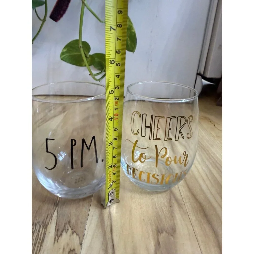 5 PM Cheers to POUR decisions glasses
